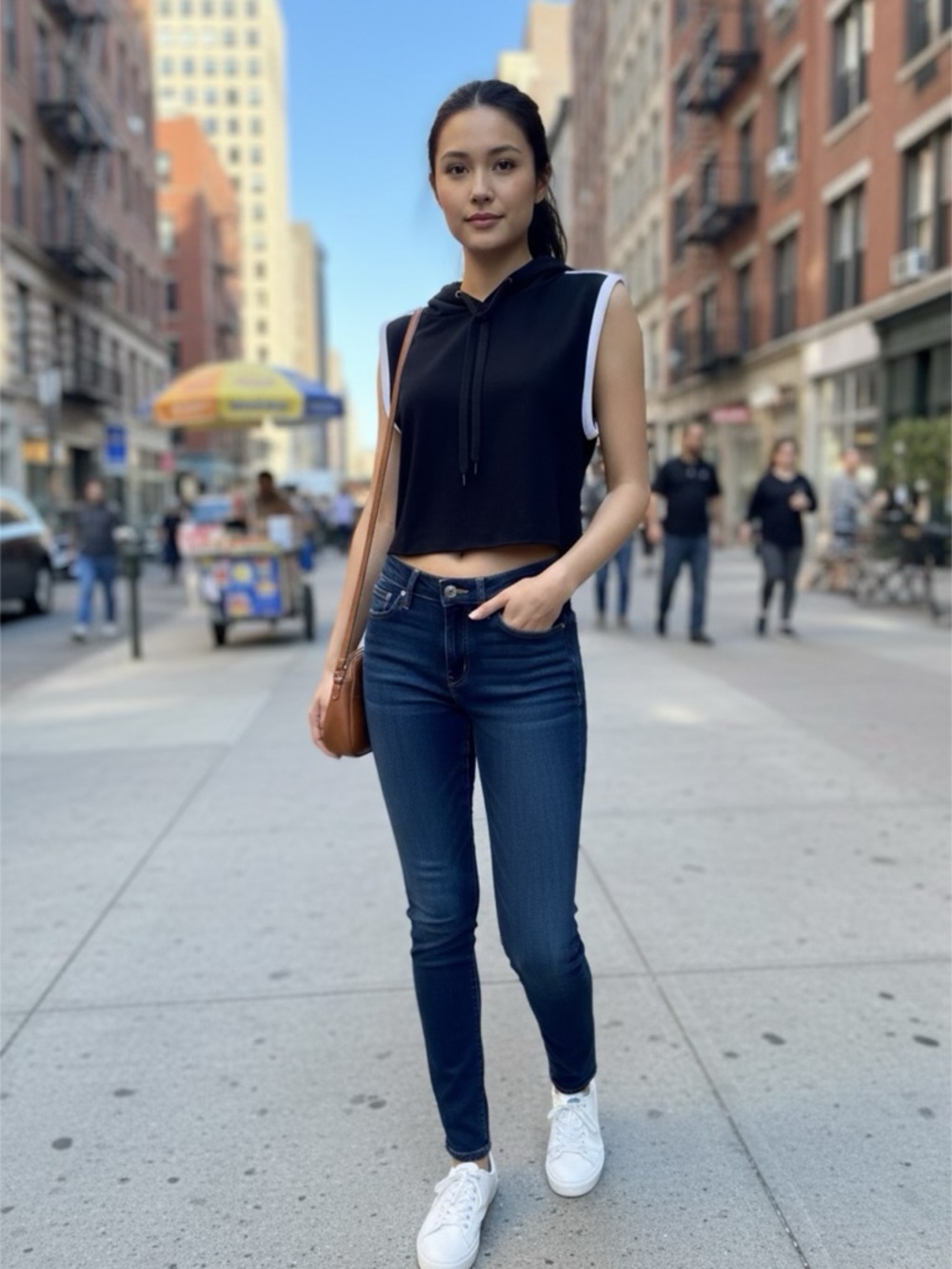 Lucky Brand Dark Blue Sophia Skinny Jeans for Women